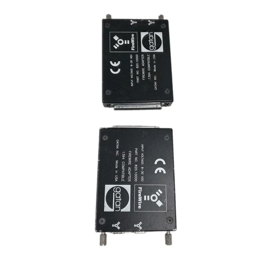 1 INPUT VOLTAGE: 8-30 VDC PART NO.  820.10000 FIREWIRE ADAPTER Made in USA gatan